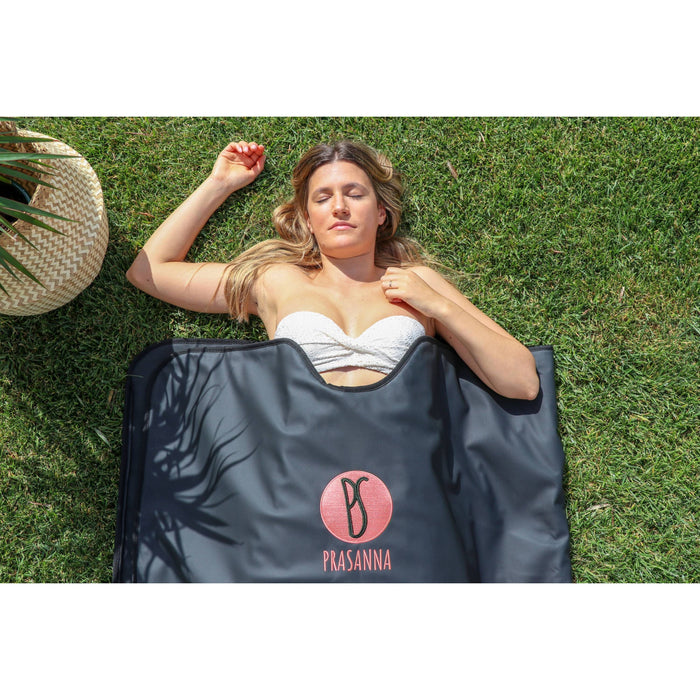 Prasanna infrared sauna blanket, close-up detail