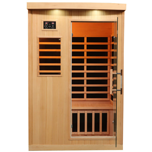 Canadian Spa Company Tremblant 2 person infrared sauna, front view