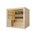 Fonteyn Luxor 220 black stone sauna interior seating