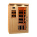 Canadian Spa Company Tremblant infrared sauna, angled view