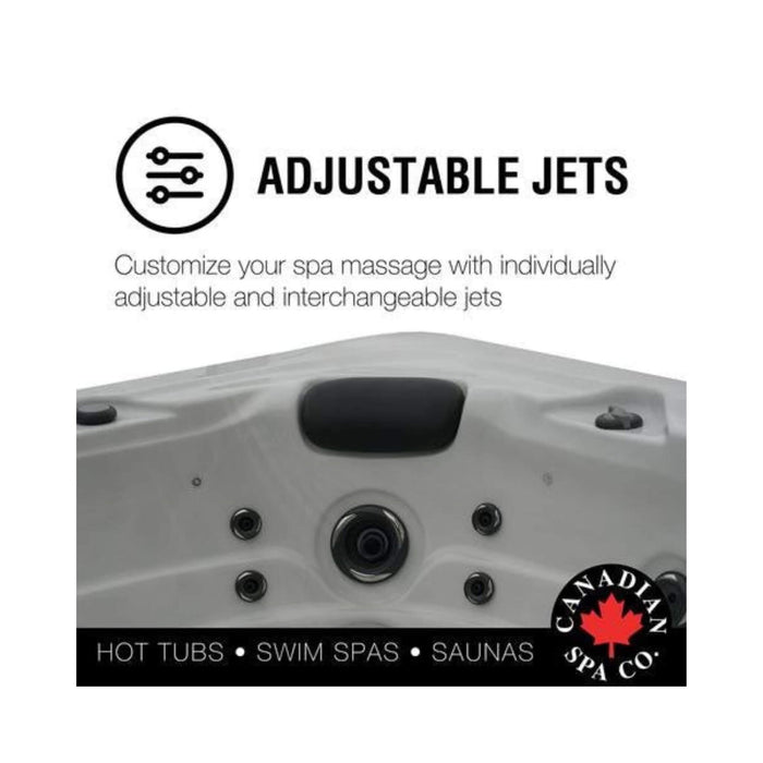 Canadian Spa Company Niagara hot tub with LED lighting