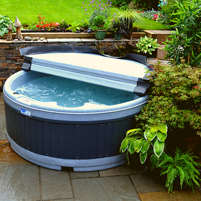 RotoSpa Orbis Round hot tub interior seating and jets
