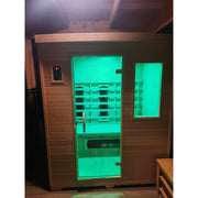 Fonteyn Bella 3 person infrared sauna control panel