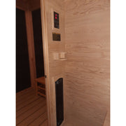 Fonteyn Bella 3 person infrared sauna glass door