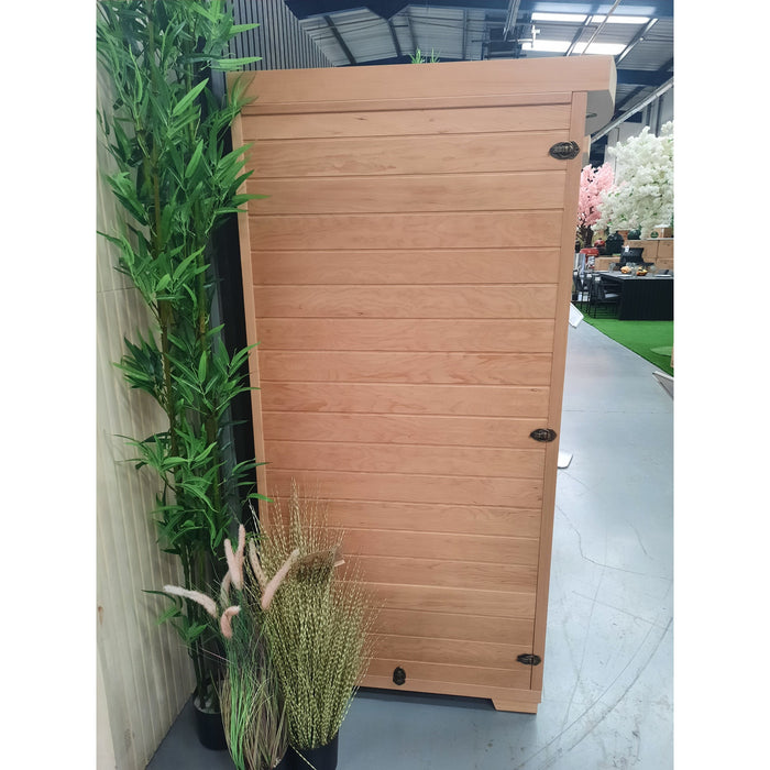 Fonteyn Bella 1 person infrared sauna glass door