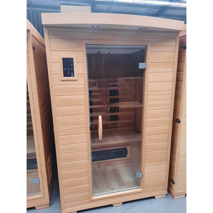 Fonteyn Bella 2 person infrared sauna, front view