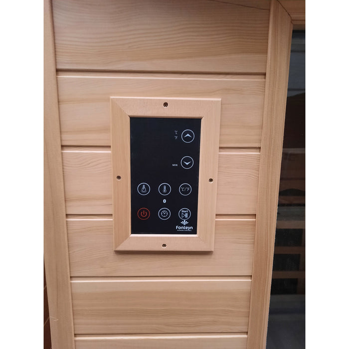 Fonteyn Bella 2 person infrared sauna, exterior wood finish