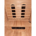 Fonteyn Bella 2 person infrared sauna interior seating