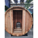 Fonteyn Rustic 4ft red cedar barrel sauna, front view