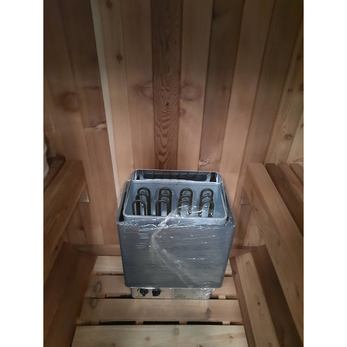 Fonteyn Rustic 4ft barrel sauna door detail