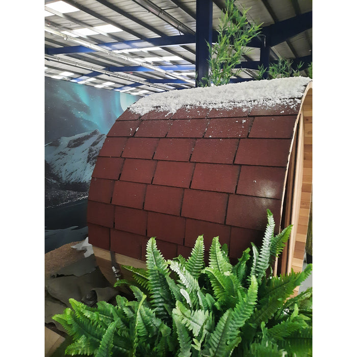 Fonteyn Rustic 4ft barrel sauna heater and rocks
