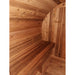 Fonteyn Rustic 6ft barrel sauna, interior detail