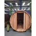 Fonteyn Rustic 8ft red cedar barrel sauna 6 person, front view