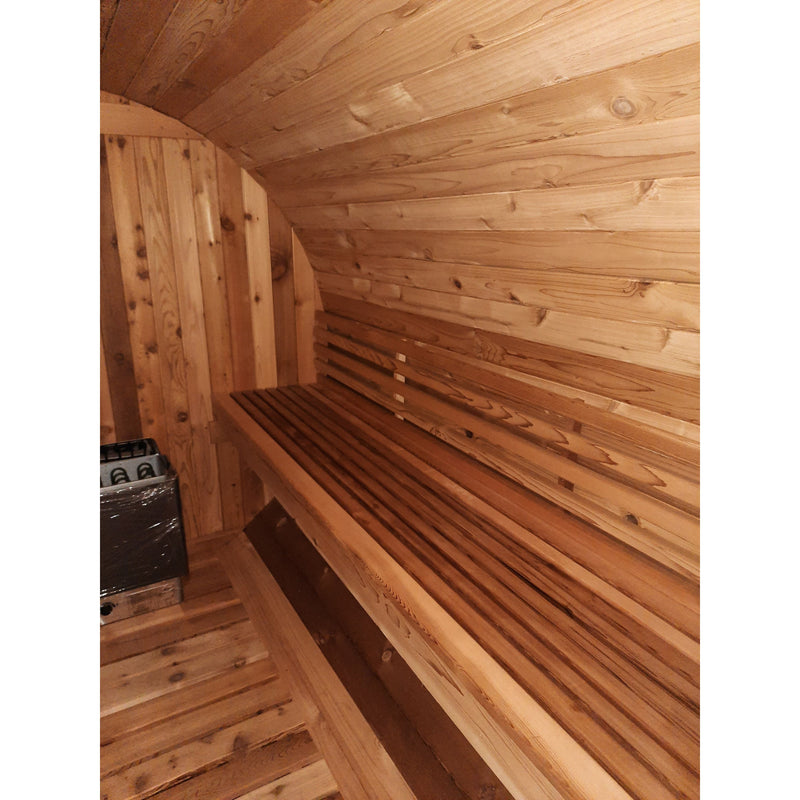 Fonteyn Rustic 8ft barrel sauna heater and rocks
