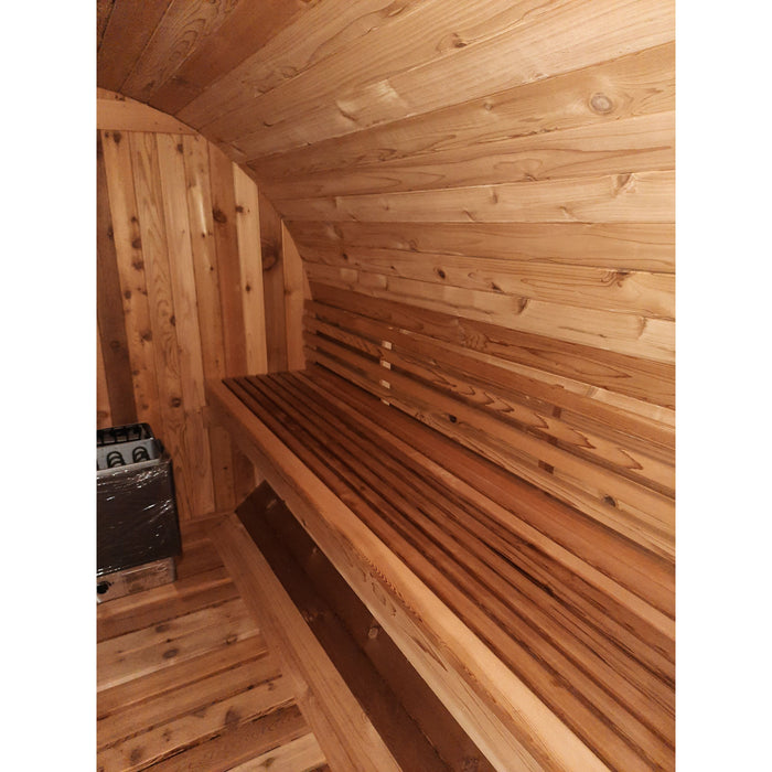 Fonteyn Rustic 8ft barrel sauna heater and rocks