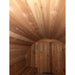 Fonteyn Rustic 8ft barrel sauna, angled view