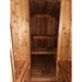 Fonteyn Grandview barrel sauna, angled view