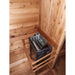 Fonteyn Grandview barrel sauna, roof and shingle detail