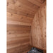 Fonteyn Grandview barrel sauna, interior detail