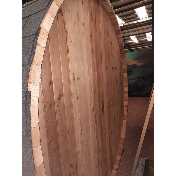 Fonteyn Grandview Red Cedar Barrel Sauna 8 Person