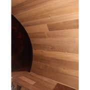 Fonteyn Panorama 1800 barrel sauna, interior detail