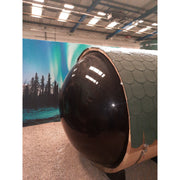 Fonteyn Panorama 1800 barrel sauna interior seating