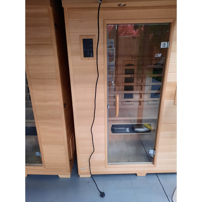 Fonteyn Bella 2 person infrared sauna, close-up detail