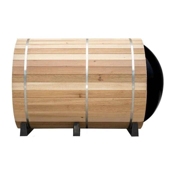 Fonteyn Panorama barrel sauna, outdoor installation