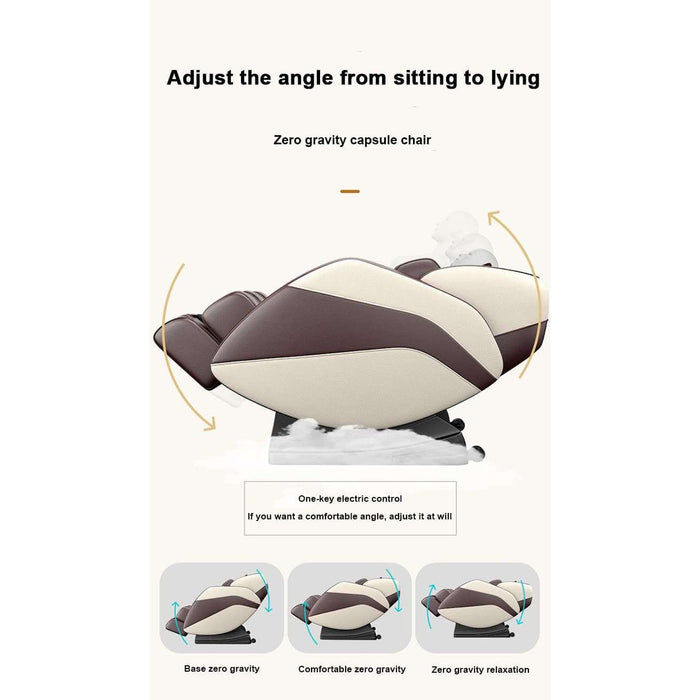 Sasaki 8 Series Royal 10R Hand massage chair in black, reclined position