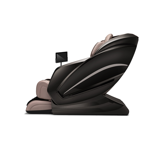 Sasaki 10 Series Royal Queen 5D massage chair in black/beige, front view