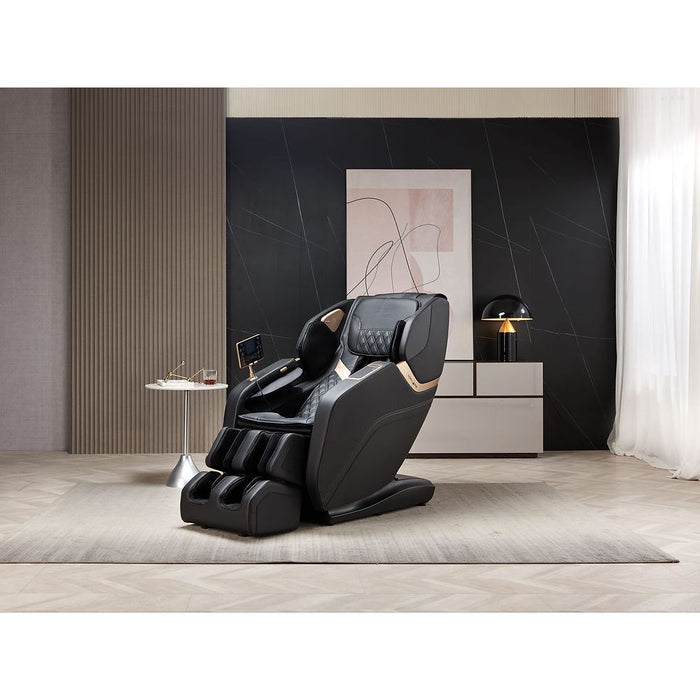 VComfort Xavier SL massage chair in black, front view
