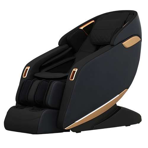Sasaki 7 Series Intelligent 3D massage chair in black, angled view
