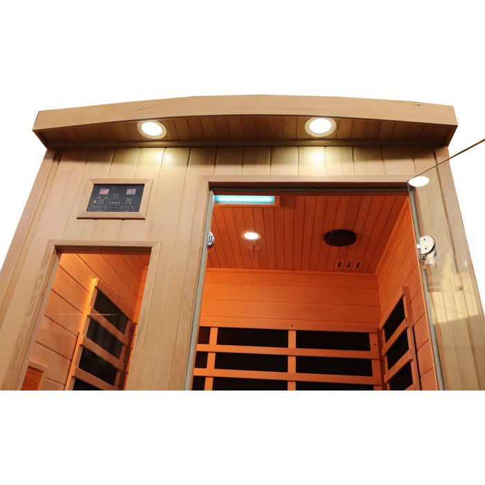 Canadian Spa Company Tremblant infrared sauna, interior detail