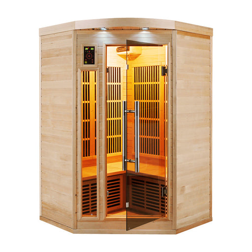 Apollon 3 person infrared sauna, exterior view