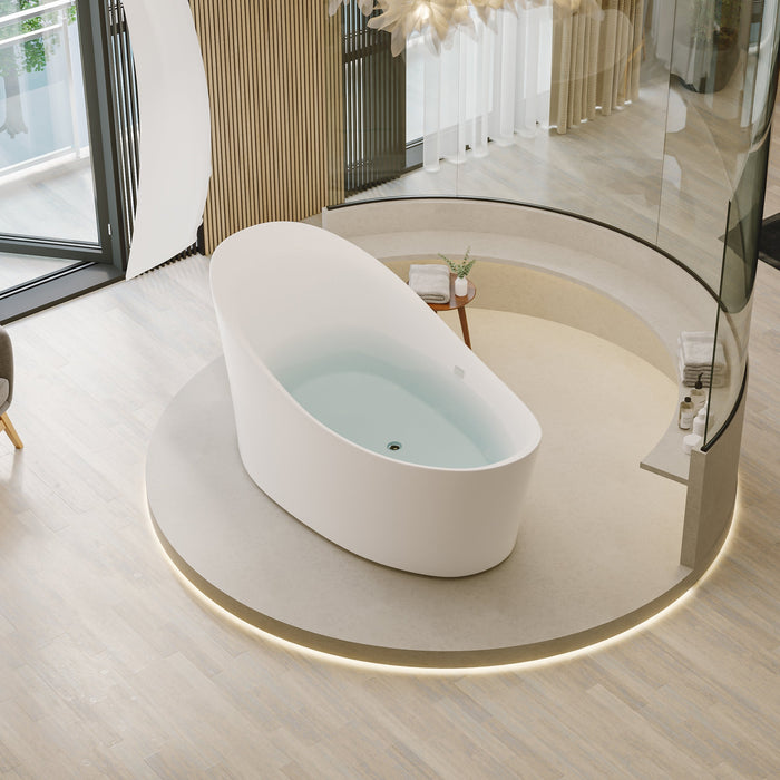 Artize avant garde white freestanding bathtub