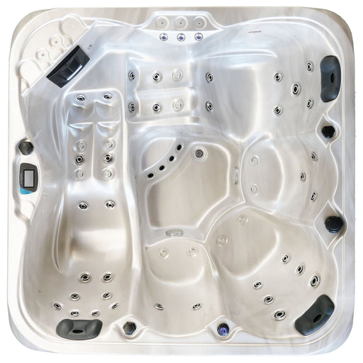 Jaquar Breva hot tub, angled view