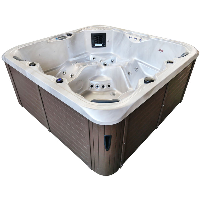 Jaquar Breva hot tub, side view