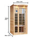 Canadian Spa Company Chilliwack infrared sauna dimensions diagram
