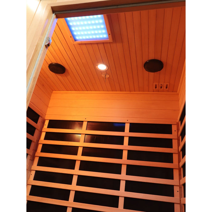 Canadian Spa Company Tremblant infrared sauna chromotherapy lighting