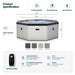 Wave Como 6 Person hot tub product specification diagram