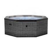 Wave Como 6 Person hot tub in flint grey, full view