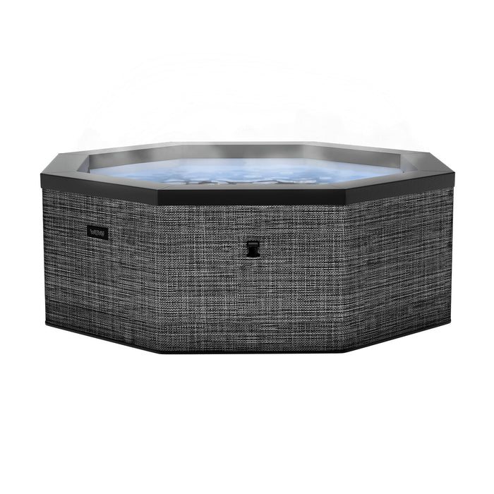 Wave Como 6 Person hot tub in flint grey, full view