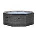 Wave Como 6 Person hot tub in flint grey, full view