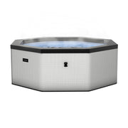 Wave Como 6 Person hot tub in graphite grey, full view