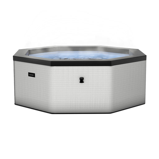Wave Como 6 Person hot tub in graphite grey, full view