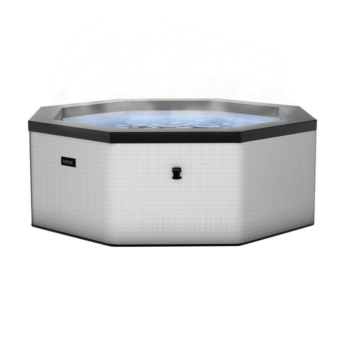 Wave Como 6 Person hot tub in graphite grey, full view