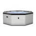 Wave Como 6 Person hot tub in graphite grey, full view