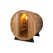 Fonteyn Rustic 6ft barrel sauna, outdoor installation