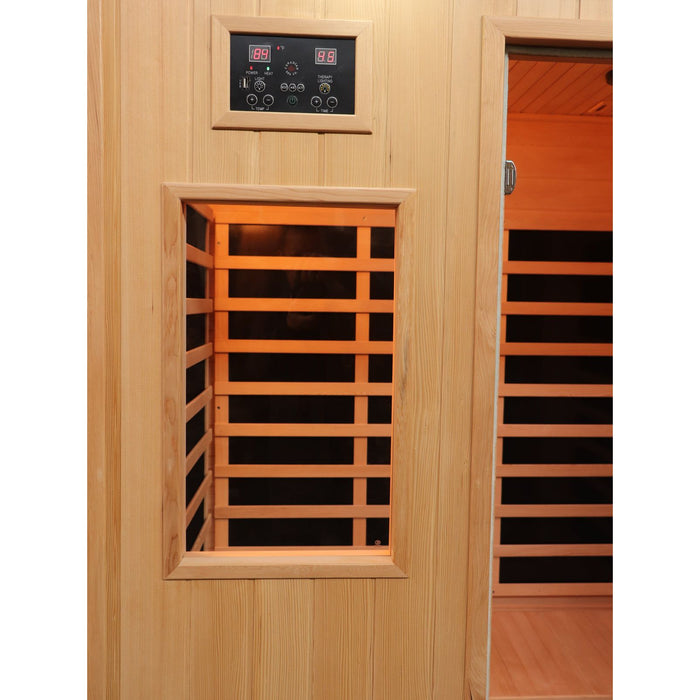 Canadian Spa Company Tremblant infrared sauna front window