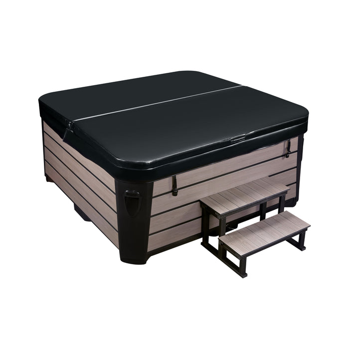 Rhodes hot tub with fitted cover